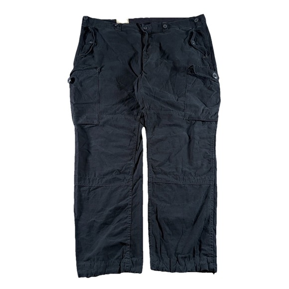 Polo Ralph Lauren Pants Mens 46x32 Black Combat Cargo Paratrooper OG 107 RLPC